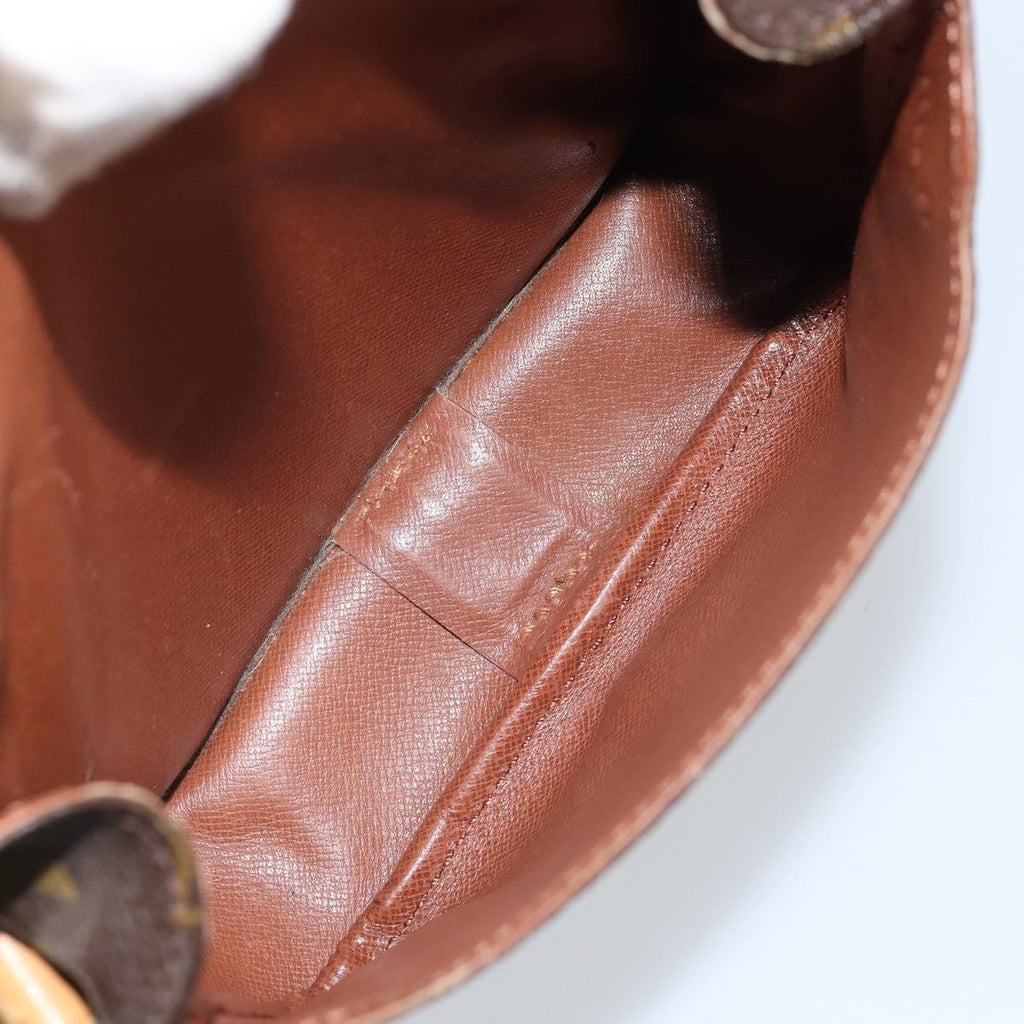 Louis Vuitton Cartouchiere Handbag Monogram Canvas Brown Canvas Shoulder Bag