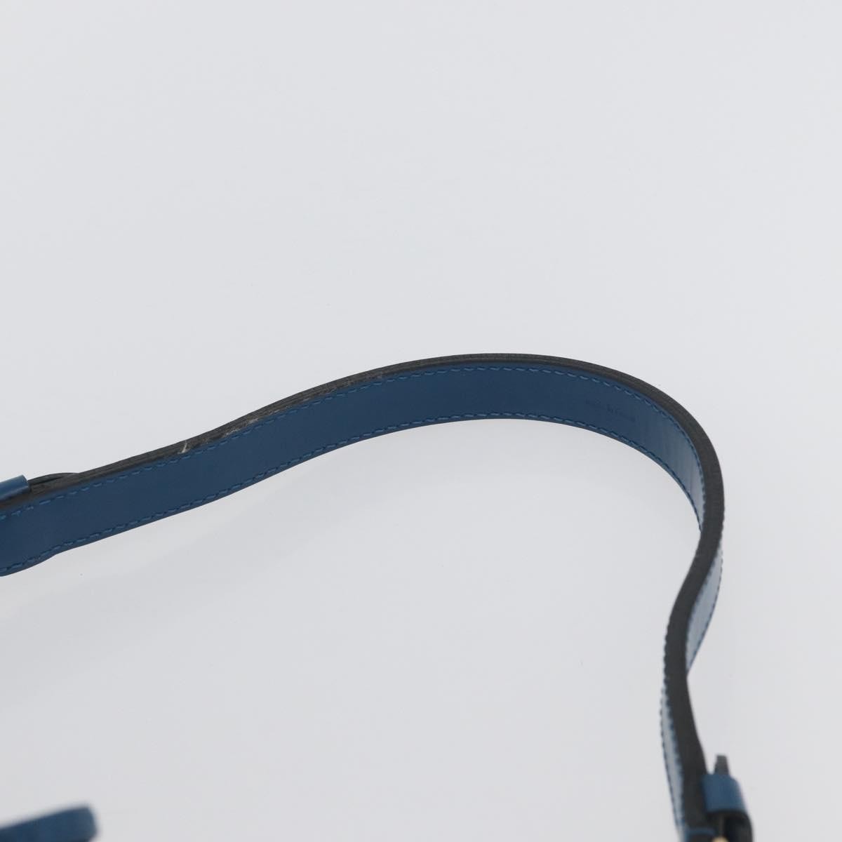 Louis Vuitton Petit Noe Handbag Epi Leather Blue Leather Shoulder Bag