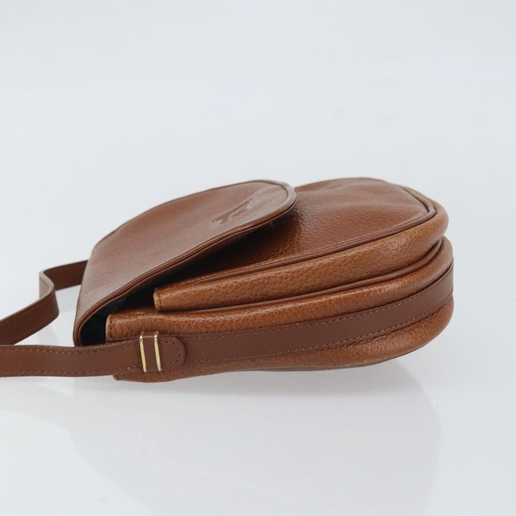 Burberry Vintage Shoulder Bag Leather Brown Leather Shoulder Bag