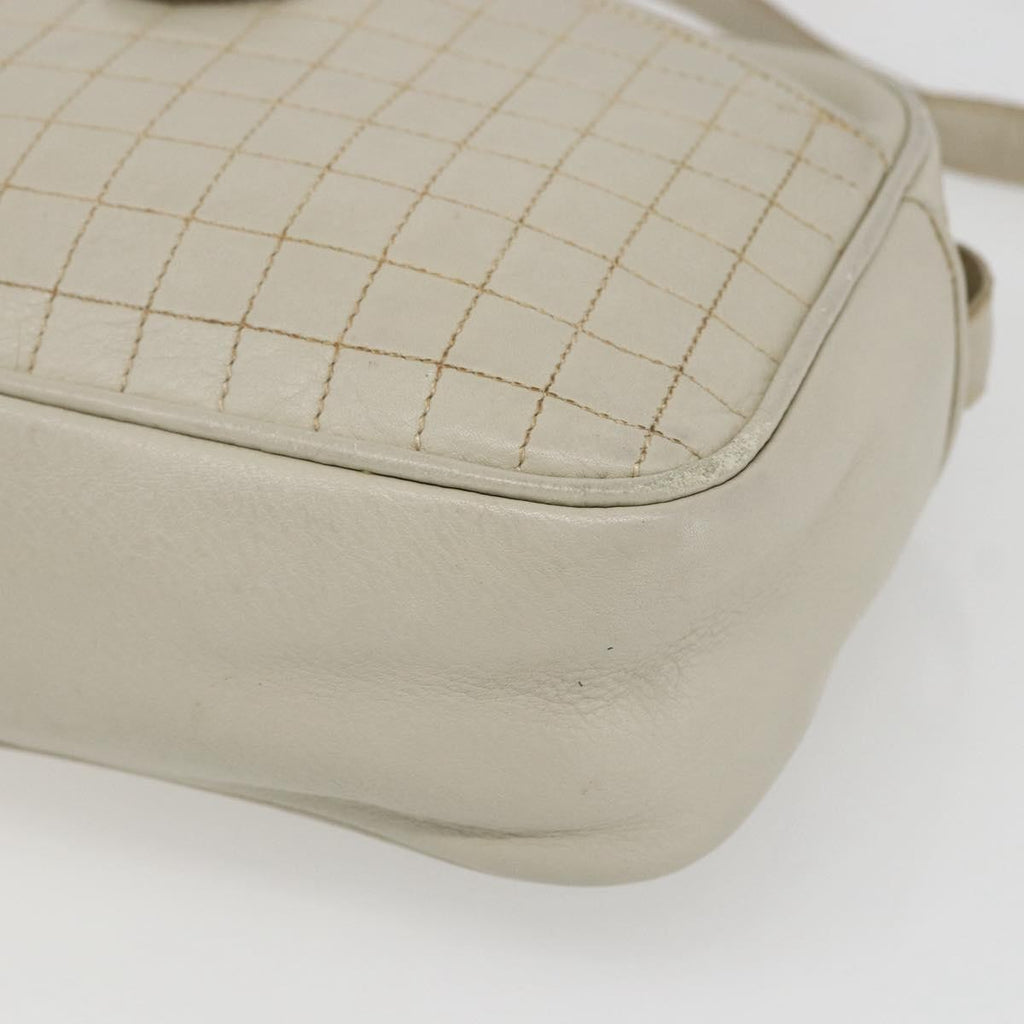Celine Vintage Shoulder Bag Leather White Leather Shoulder Bag Bag