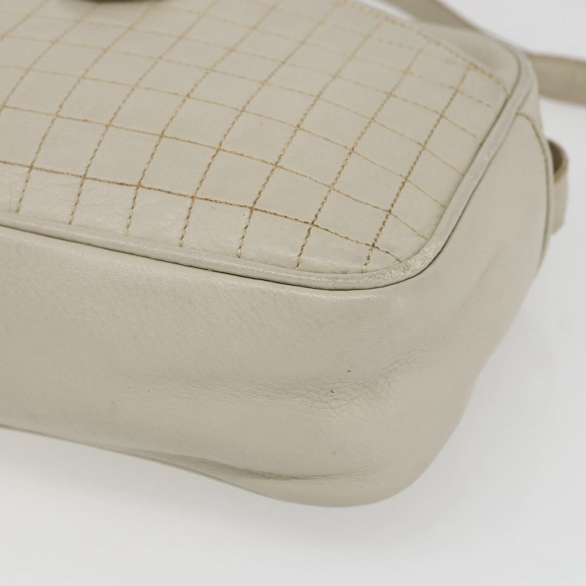 Celine Vintage Shoulder Bag Leather White Leather Shoulder Bag Bag