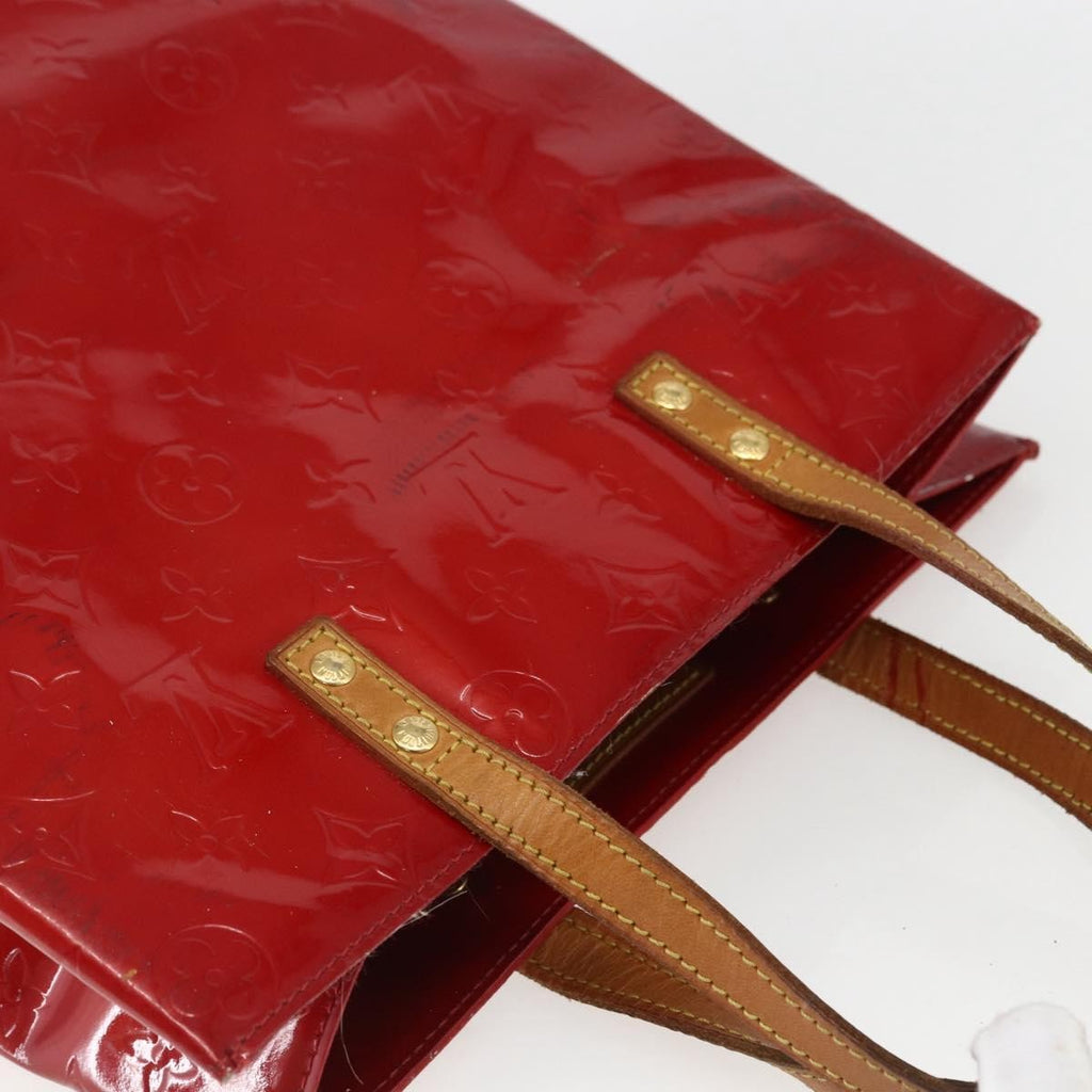 Louis Vuitton Reade Handbag Monogram Vernis Red Patent_Leather Handbag