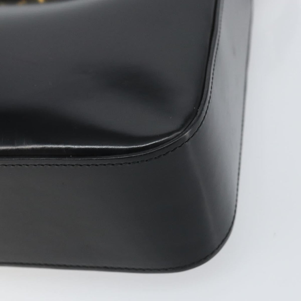 Celine Handbag Patent Leather Black Patent_Leather Shoulder Bag Bag