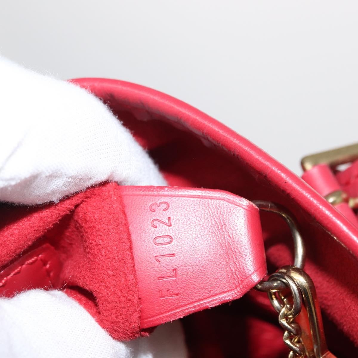 Louis Vuitton Bucket Bag Epi Leather Red Leather Shoulder Bag