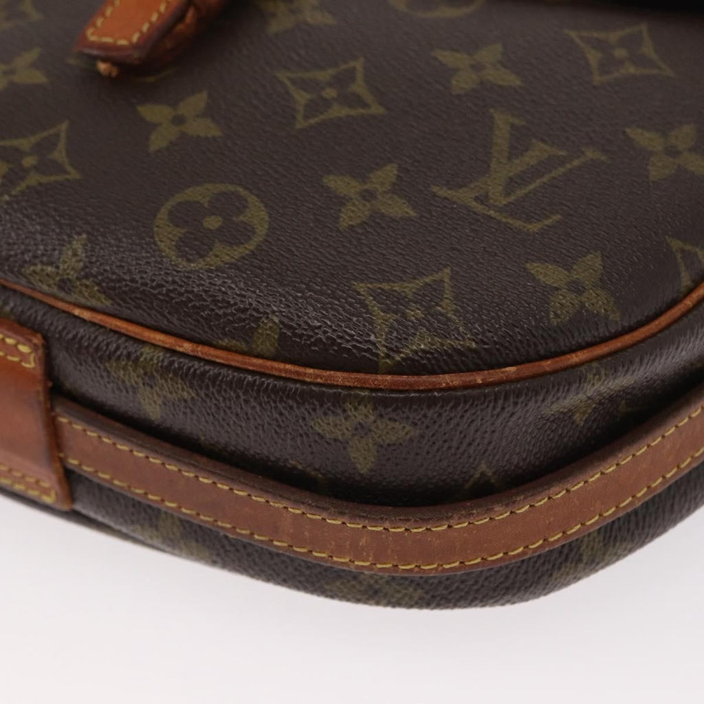 Louis Vuitton Jeune Fille Handbag Monogram Canvas Brown Canvas Shoulder Bag