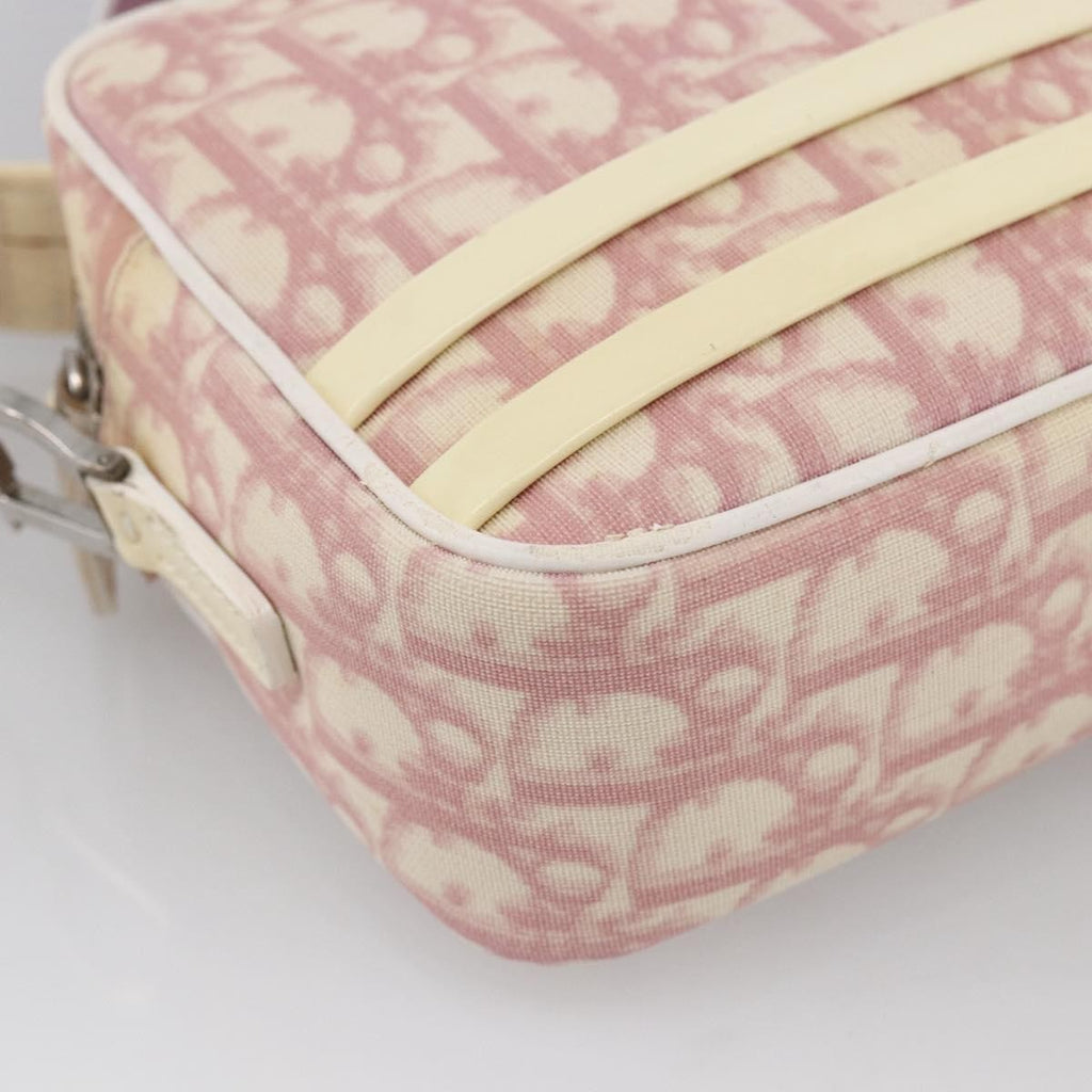 Christian Dior Vintage Crossbody Bag Diorissimo Canvas Pink Canvas Shoulder Bag Bag (Pre-Owned)