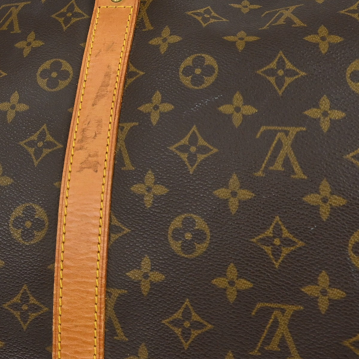 Louis Vuitton Keepall Bandouliere Bag Monogram Canvas Brown Canvas Travel Bag