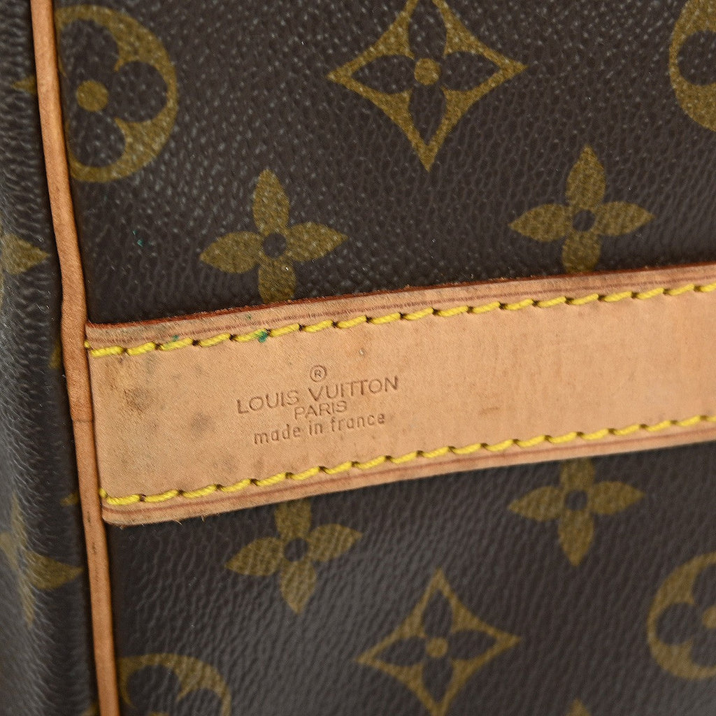 Louis Vuitton Keepall Bandouliere Bag Monogram Canvas Brown Canvas Travel Bag