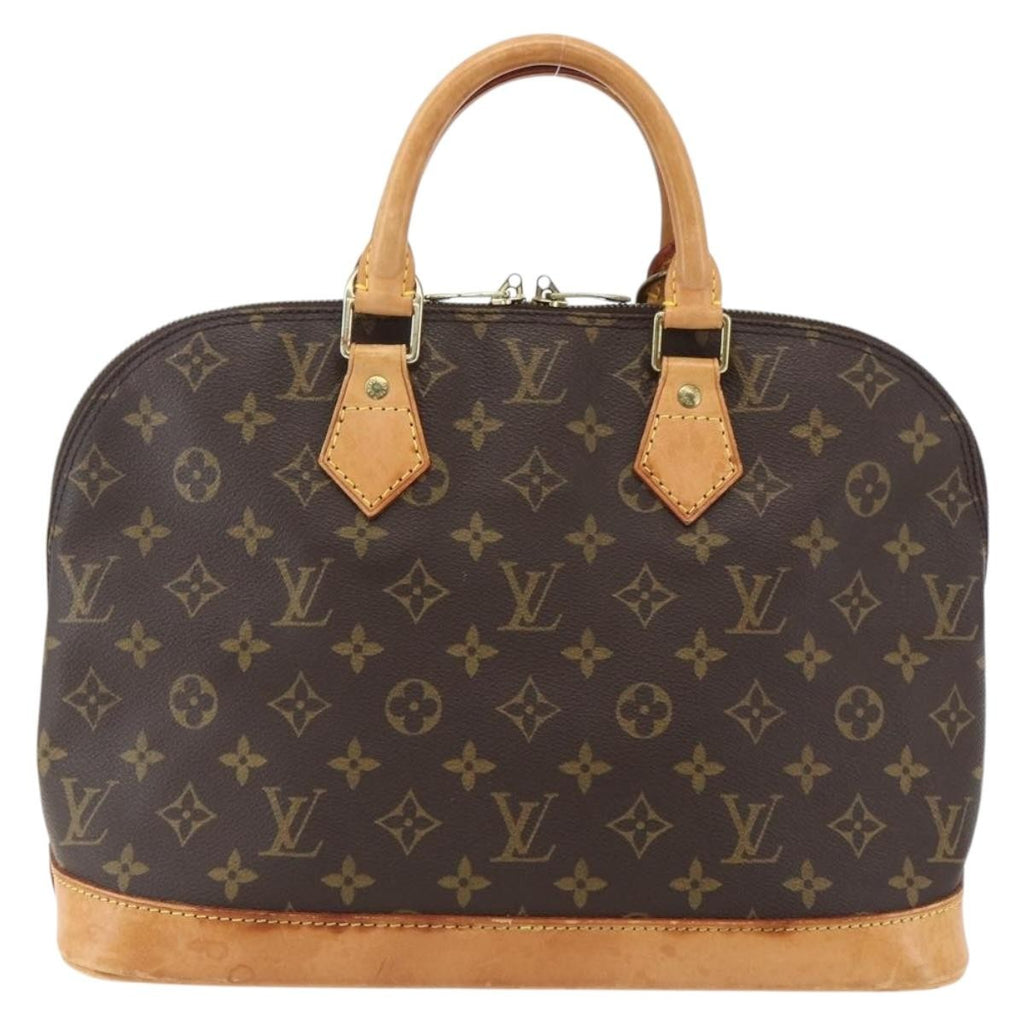 Louis Vuitton Alma Handbag Monogram Canvas Brown Canvas Handbag
