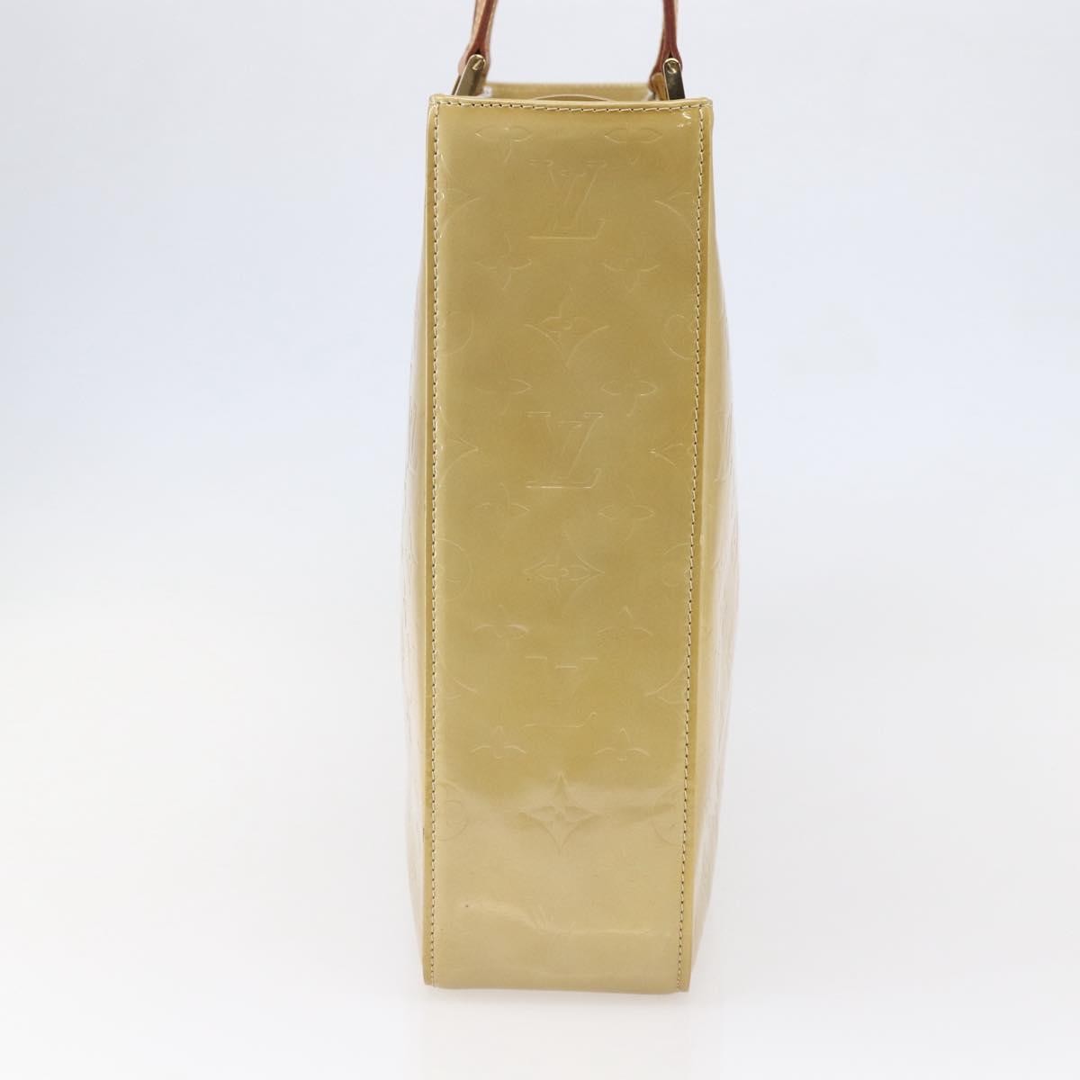 Louis Vuitton Columbus Handbag Monogram Vernis Beige Patent_Leather Tote Bag
