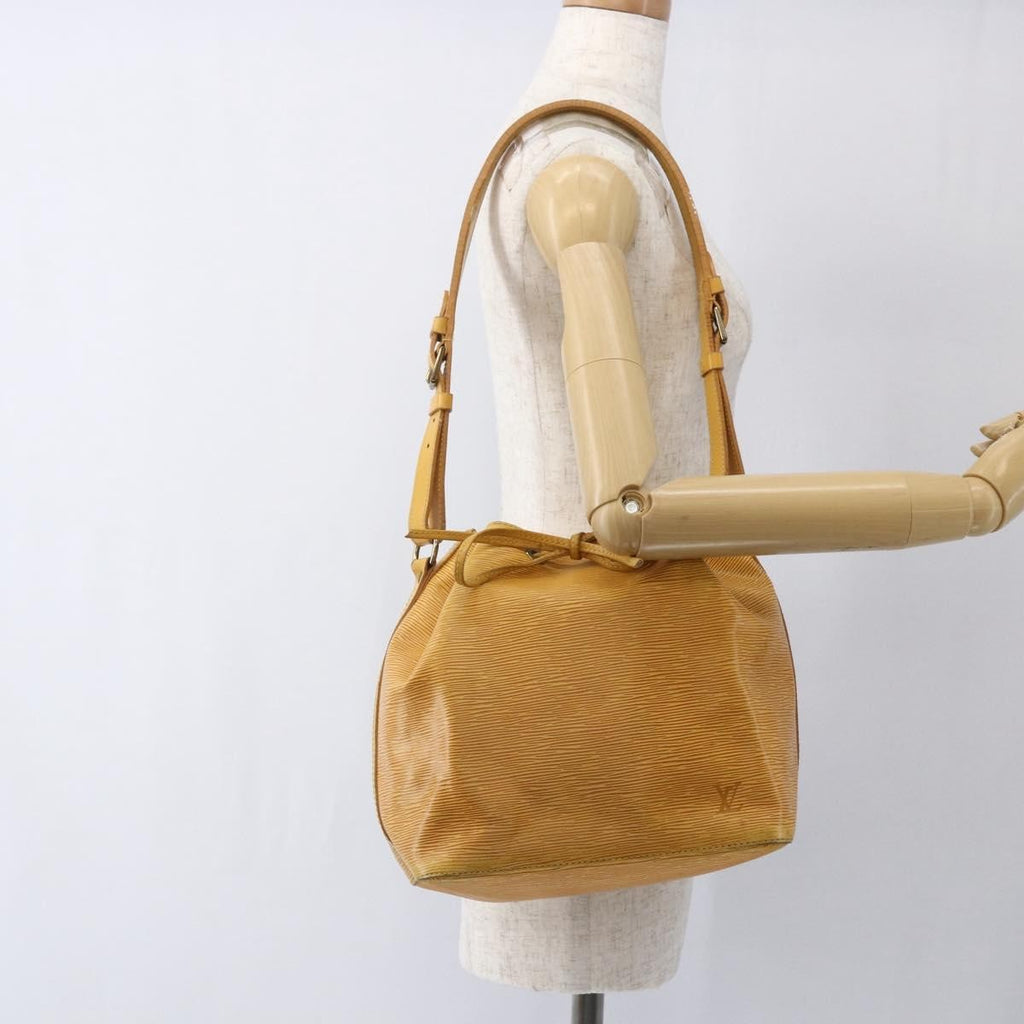 Louis Vuitton Petit Noe Handbag Epi Leather Yellow Leather Shoulder Bag