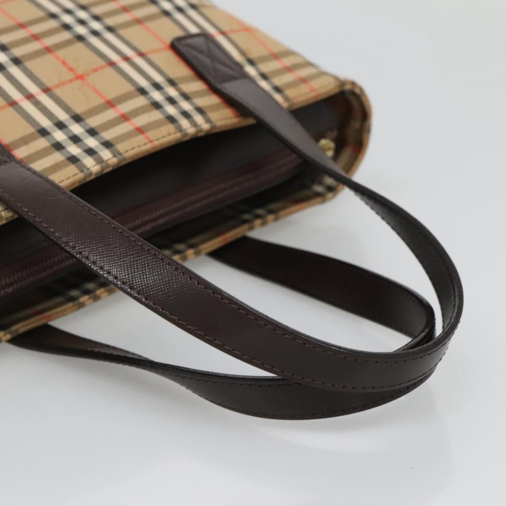 Burberry Nova Check Handbag Nova Check Canvas And Leather Beige Canvas Handbag