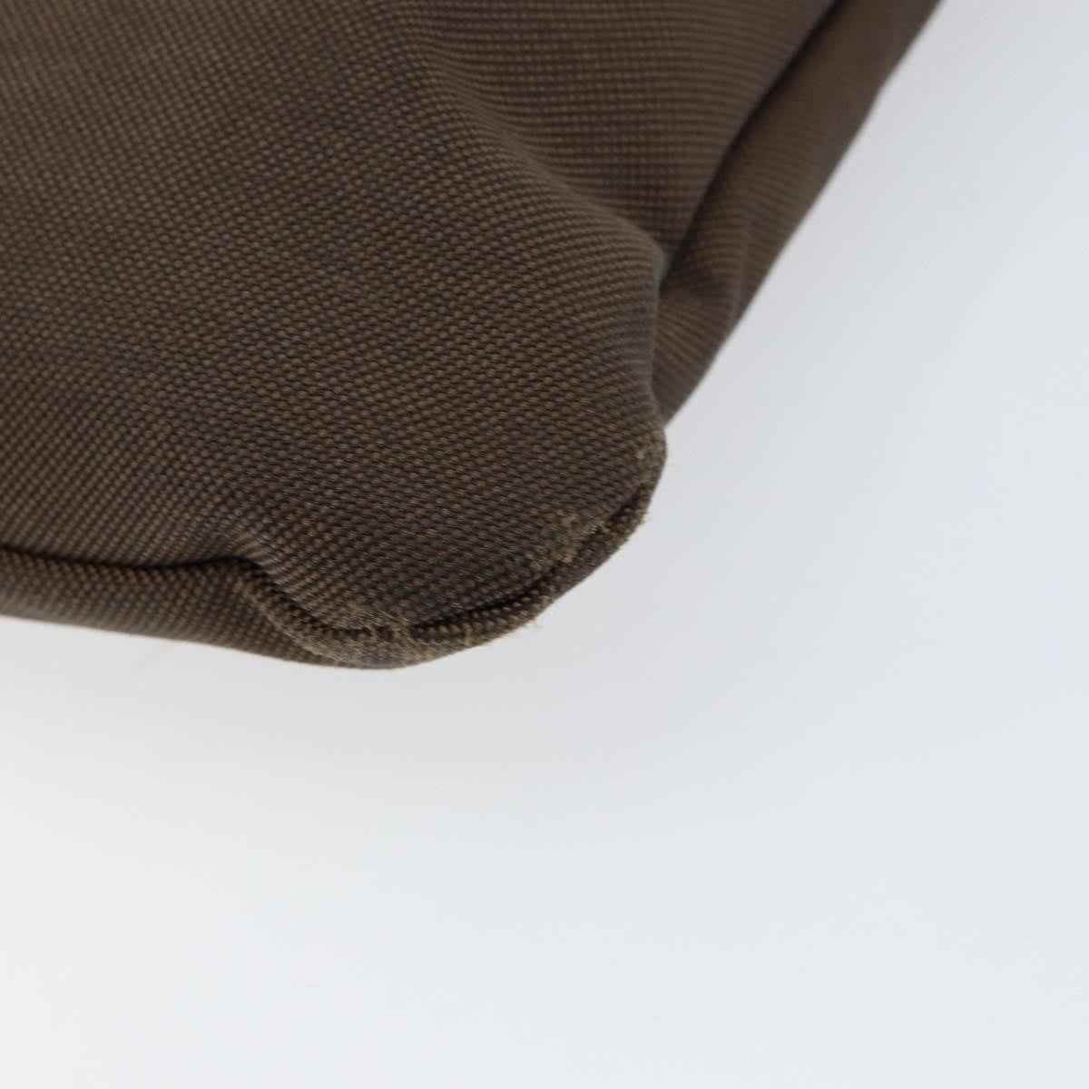 Prada Logo Flat Messenger Canvas Brown Canvas Shoulder Bag Bag