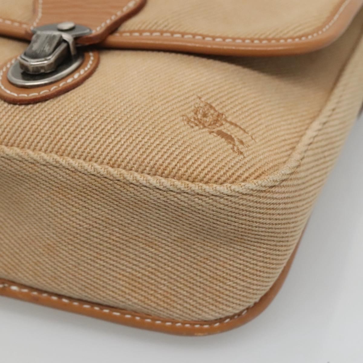 Burberry Blue Label Shoulder Bag Canvas Beige Canvas Shoulder Bag
