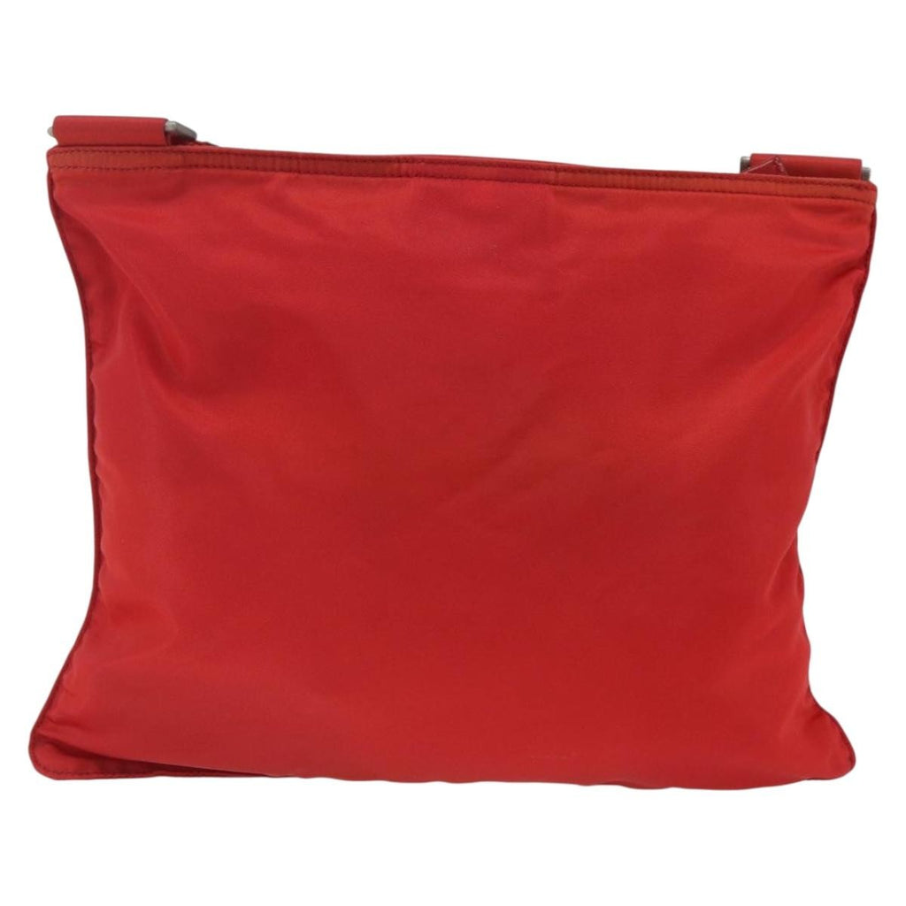 Prada Zip Top Messenger Bag Tessuto Red Nylon Shoulder Bag Bag