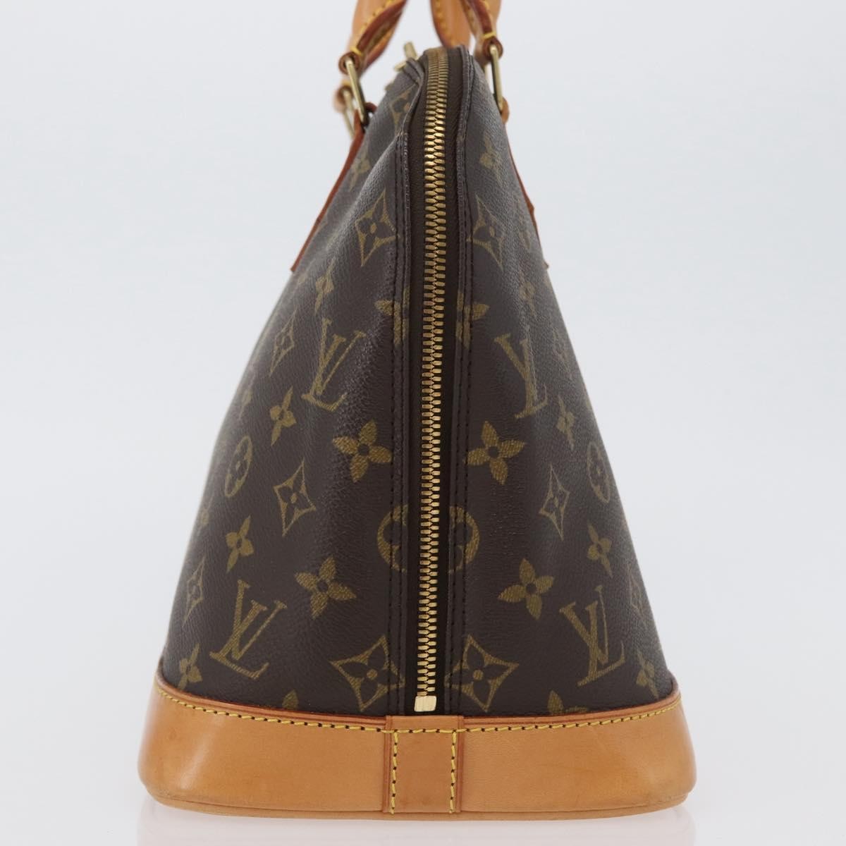 Louis Vuitton Alma Handbag Monogram Canvas Brown Canvas Handbag