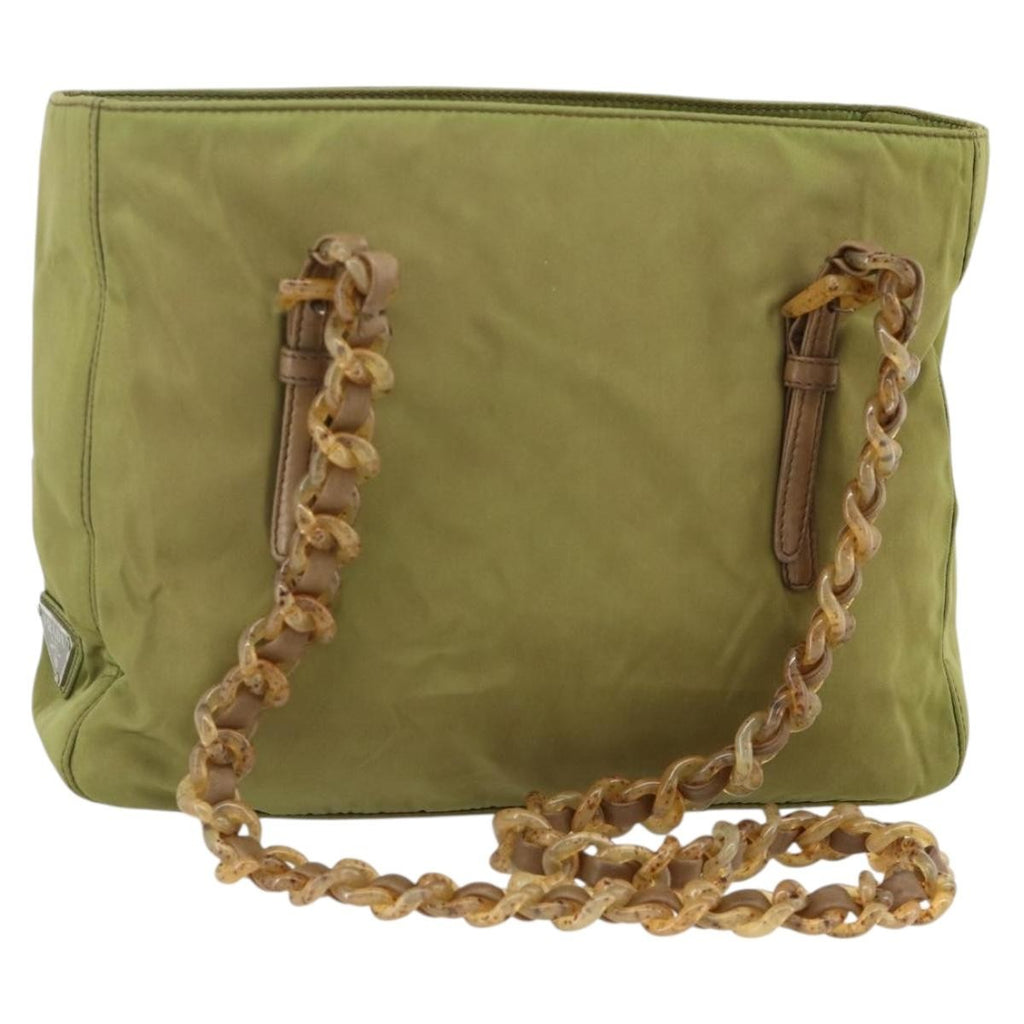 Prada Vintage Tote Tessuto Khaki Nylon Tote Bag Bag