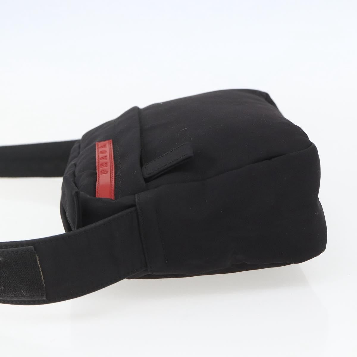 Prada Sport Zip Shoulder Bag Nylon Black Nylon Shoulder Bag Bag