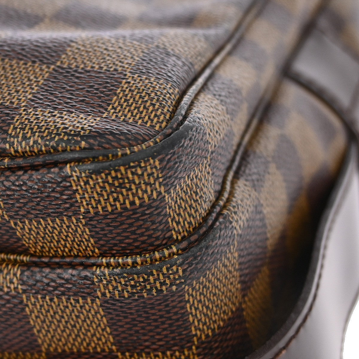 Louis Vuitton Naviglio Handbag Damier Brown Canvas Shoulder Bag