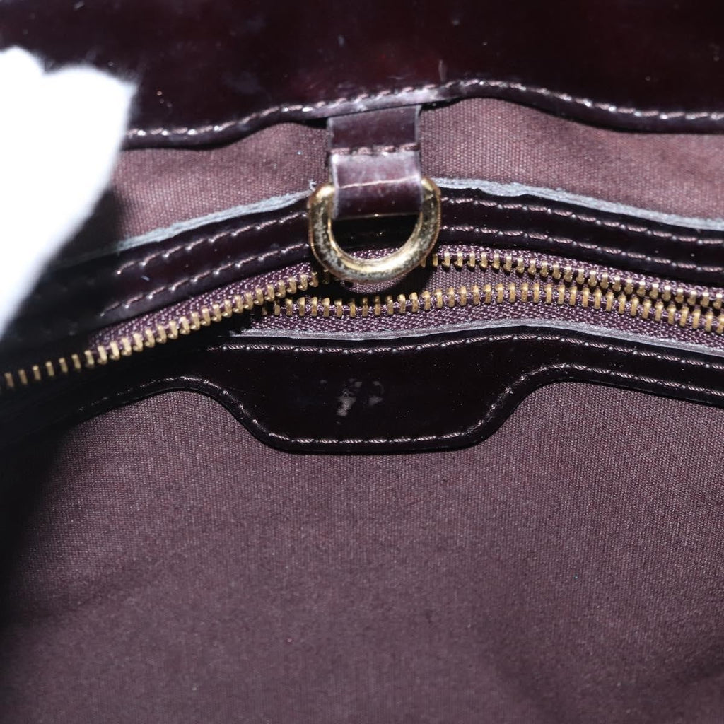 Louis Vuitton Wilshire Handbag Monogram Vernis Burgundy Patent_Leather Handbag