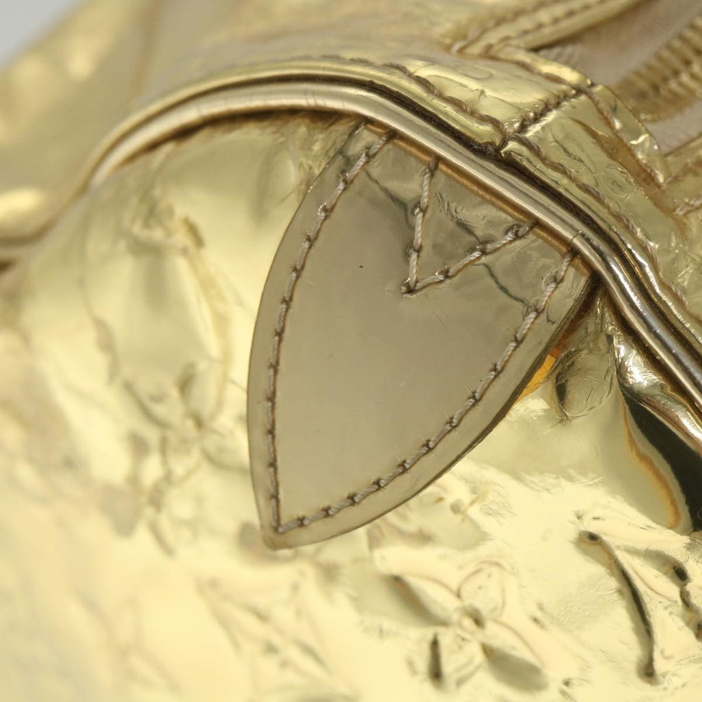 Louis Vuitton Keepall Bag Monogram Miroir Pvc Gold Patent_Leather Travel Bag