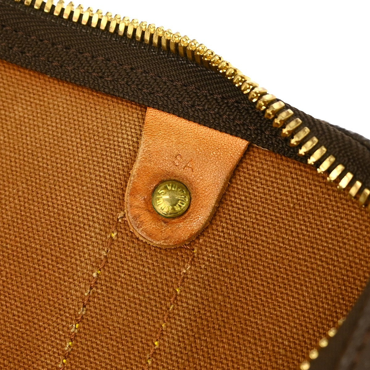 Louis Vuitton Keepall Bag Monogram Canvas Brown Canvas Travel Bag