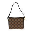 Louis Vuitton Trousse Make Up Bag Damier Canvas Brown Canvas Clutche & Pouche Bag