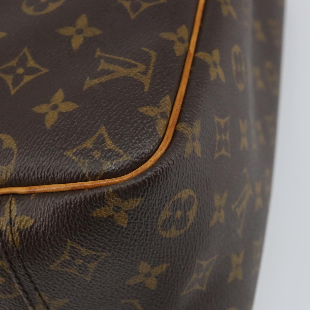 Louis Vuitton Deauville Handbag Monogram Canvas Brown Canvas Handbag