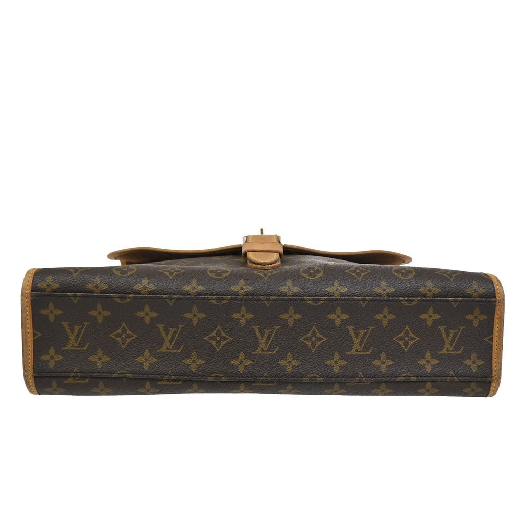 Louis Vuitton Beverly Briefcase Monogram Canvas Brown Canvas Briefcase Bag