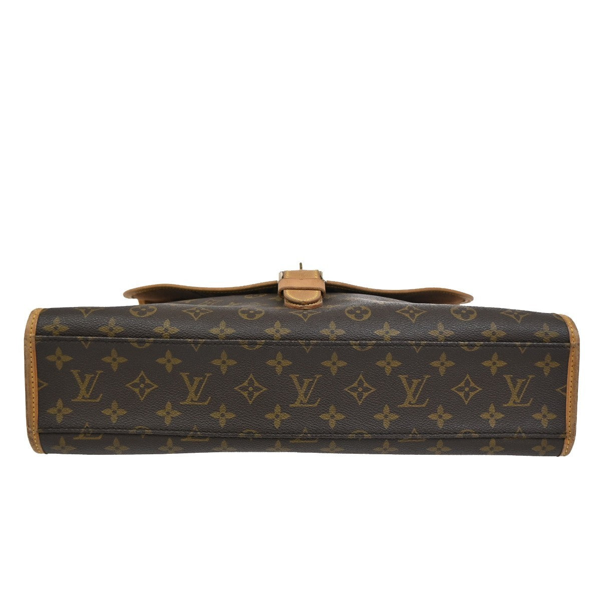 Louis Vuitton Beverly Briefcase Monogram Canvas Brown Canvas Briefcase Bag