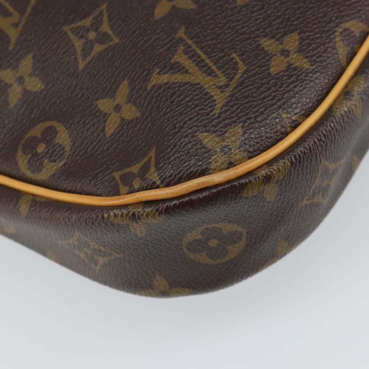 Louis Vuitton Odeon Handbag Monogram Canvas Brown Canvas Shoulder Bag