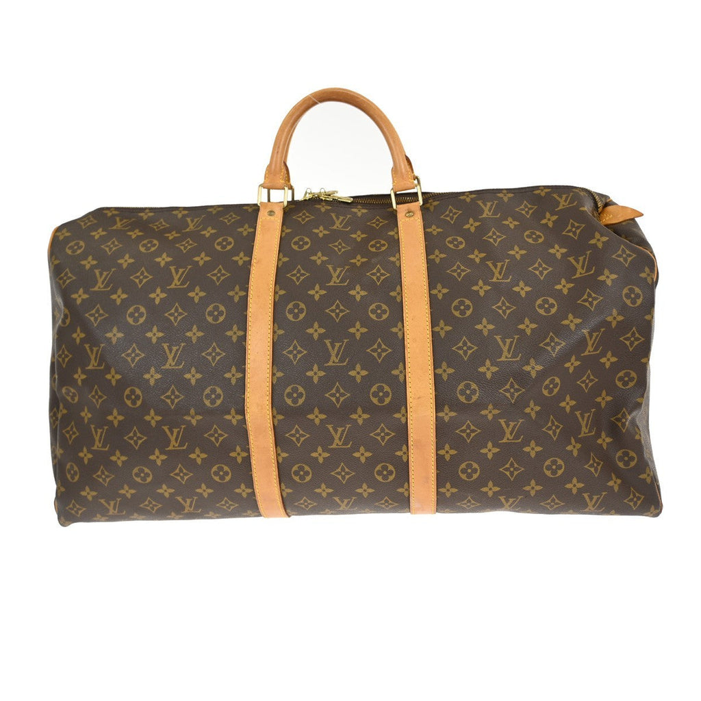 Louis Vuitton Keepall Bag Monogram Canvas Brown Canvas Travel Bag