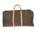 Louis Vuitton Keepall Bag Monogram Canvas Brown Canvas Travel Bag