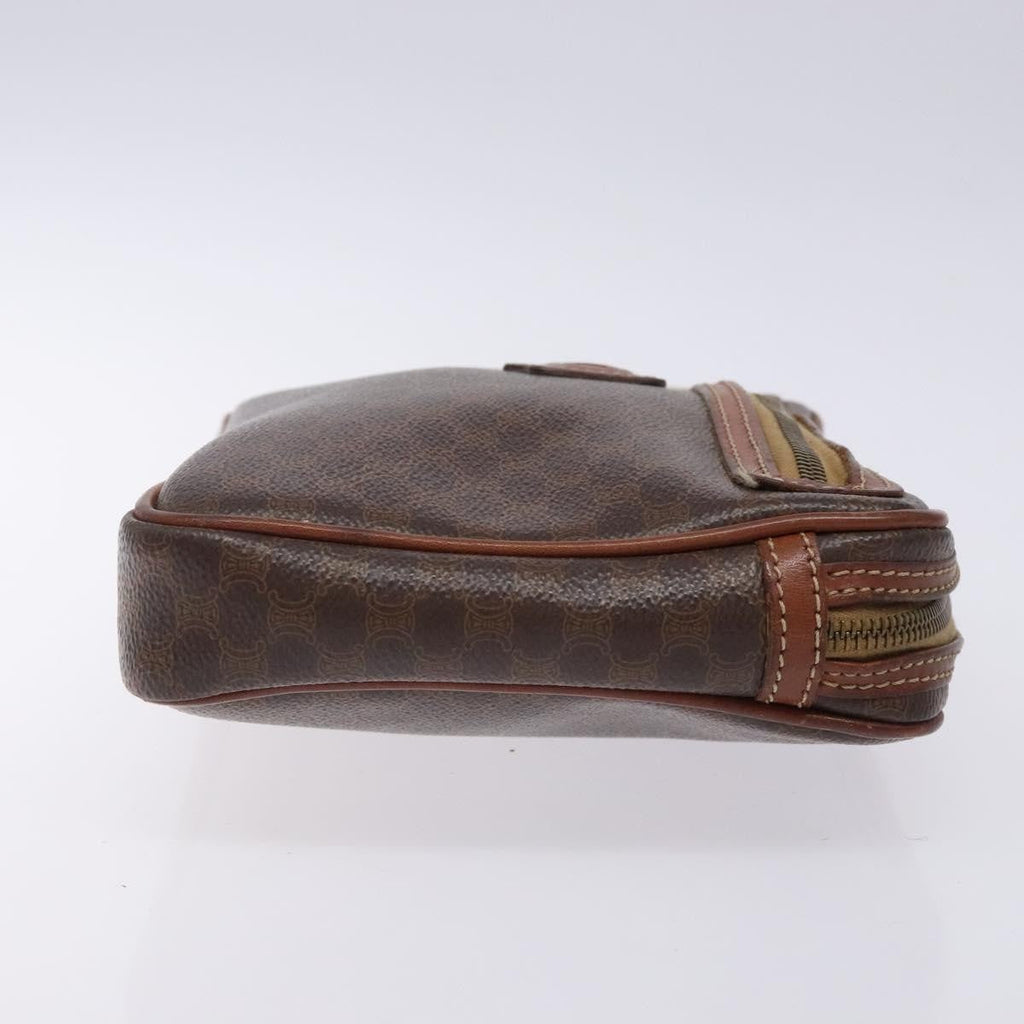 Celine Macadam Pochette Classic Brown Pvc Clutche & Pouche Bag