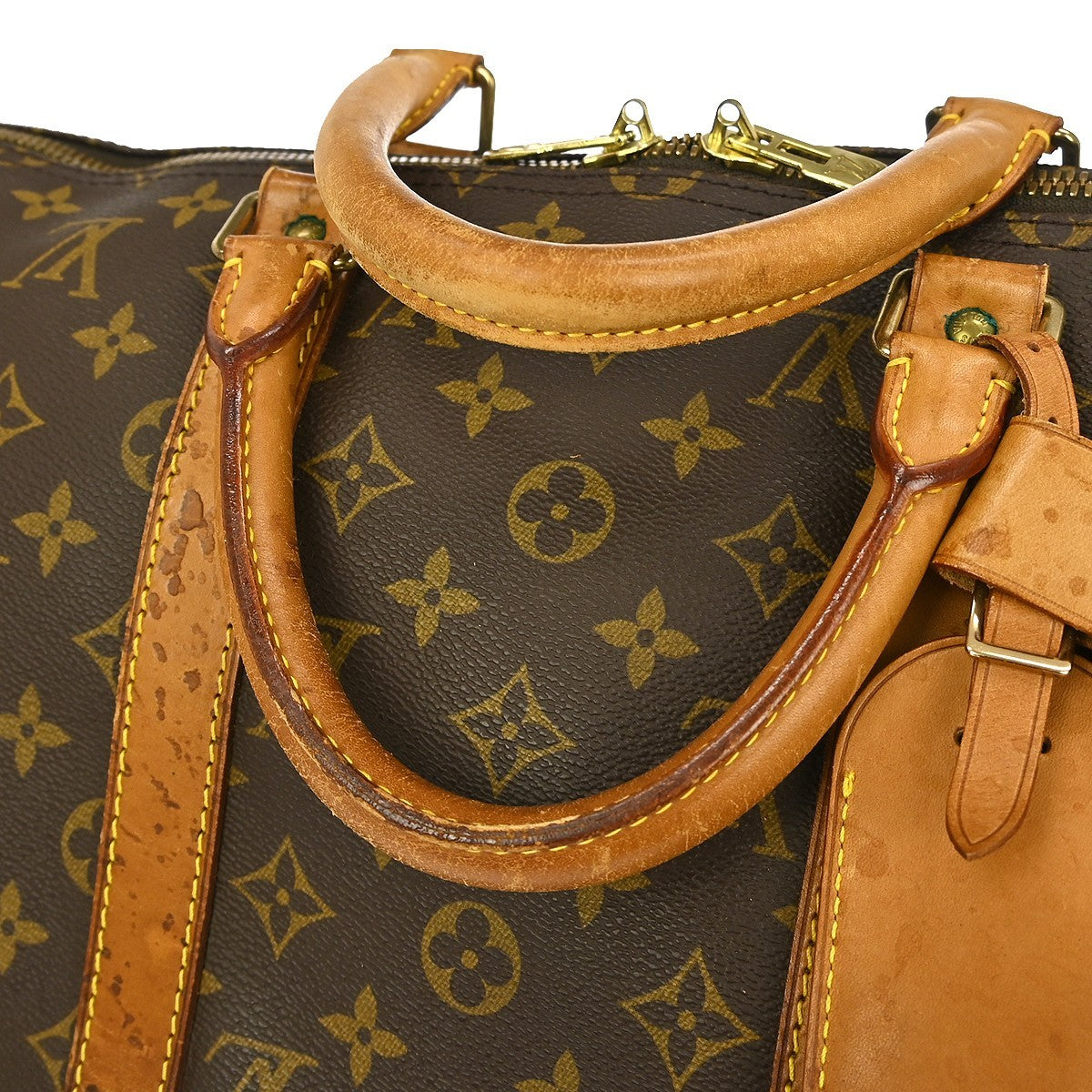 Louis Vuitton Keepall Bag Monogram Canvas Brown Canvas Travel Bag
