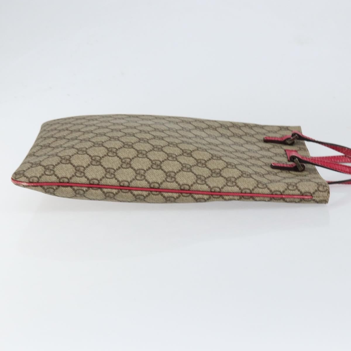 Gucci Joy Plus Flat Tote Gg Coated Canvas Beige Pvc Tote Bag Bag (Pre-Owned)