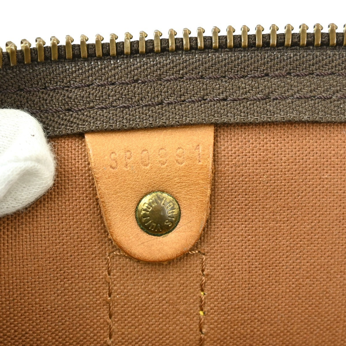 Louis Vuitton Keepall Bag Monogram Canvas Brown Canvas Travel Bag