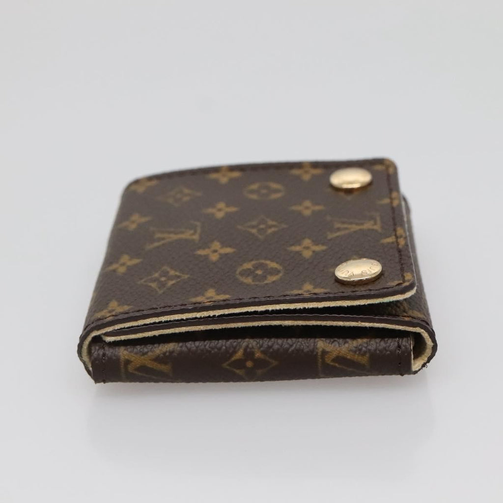 Louis Vuitton Case Jewelry Box Canvas Brown Canvas Wallets Accessory