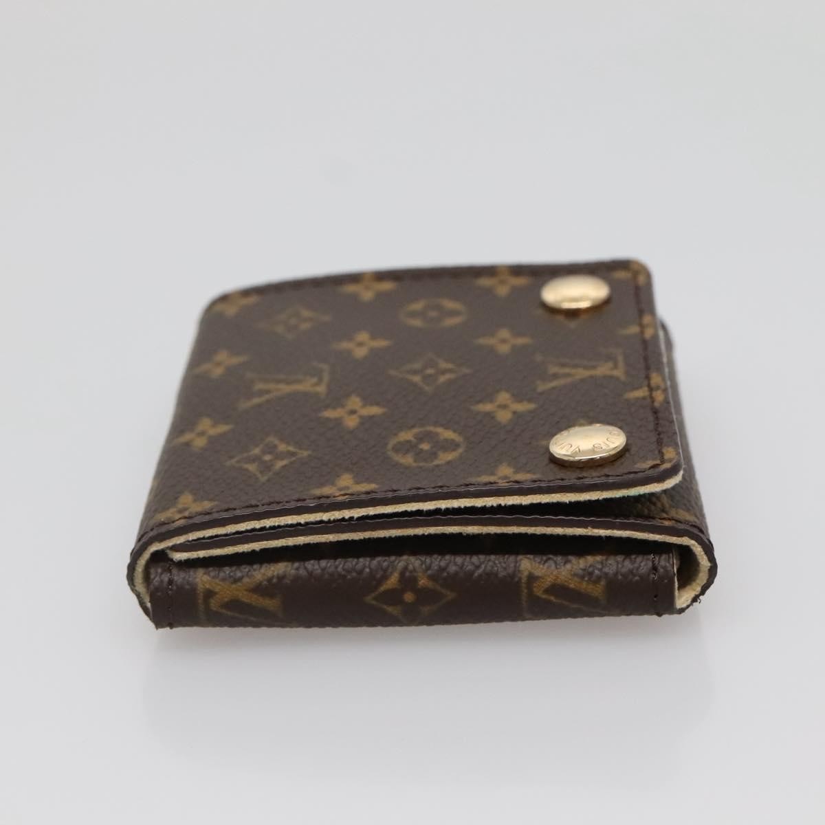 Louis Vuitton Case Jewelry Box Canvas Brown Canvas Wallets Accessory