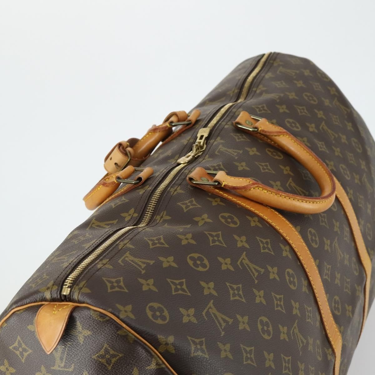Louis Vuitton Keepall Bag Monogram Canvas Brown Canvas Travel Bag