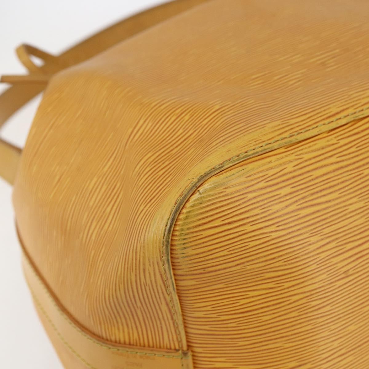 Louis Vuitton Petit Noe Handbag Epi Leather Yellow Leather Shoulder Bag