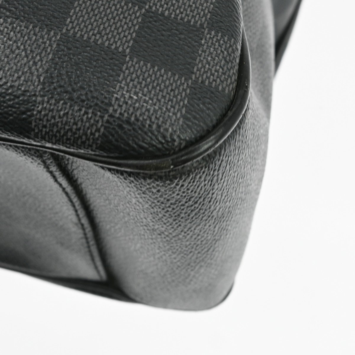 Louis Vuitton Tadao Handbag Damier Graphite Black Canvas Tote Bag