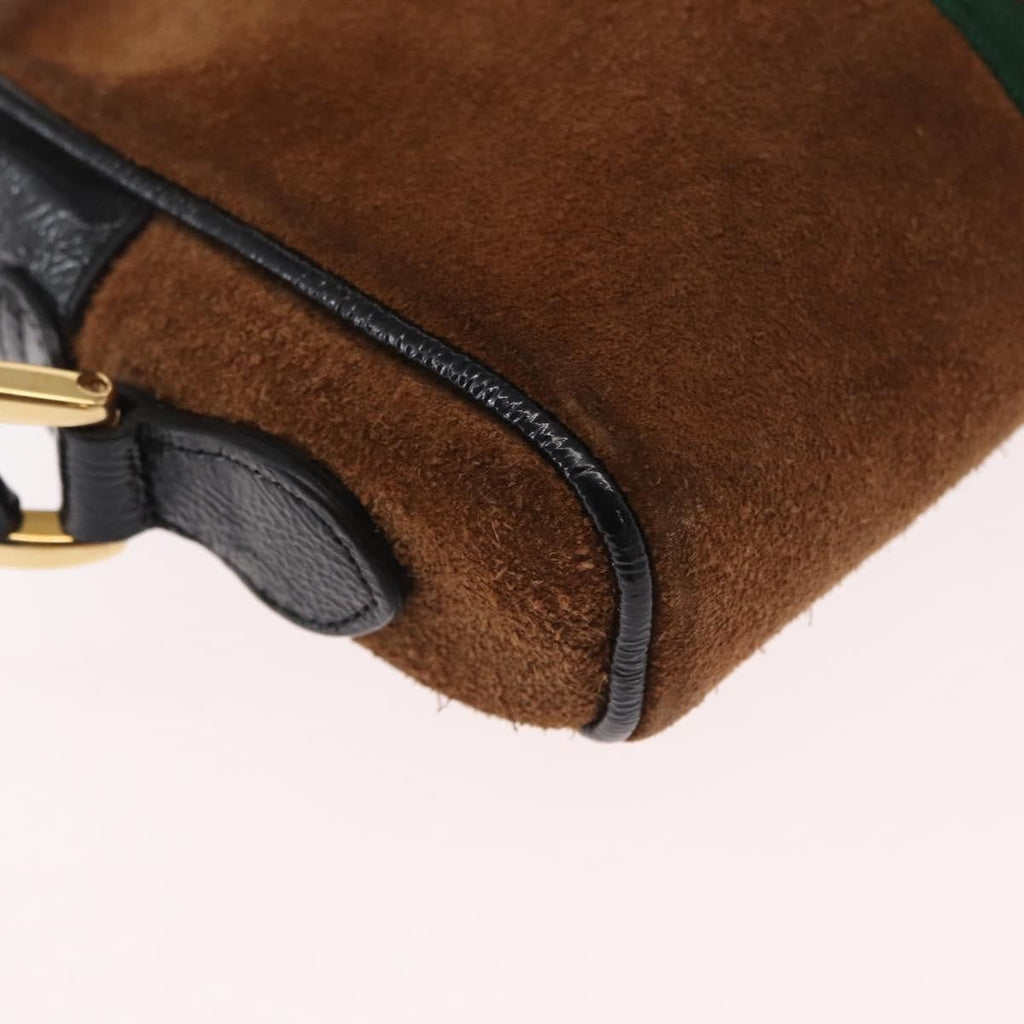 Gucci Ophidia Shoulder Bag Suede Brown Suede Shoulder Bag Bag (Pre-Owned)