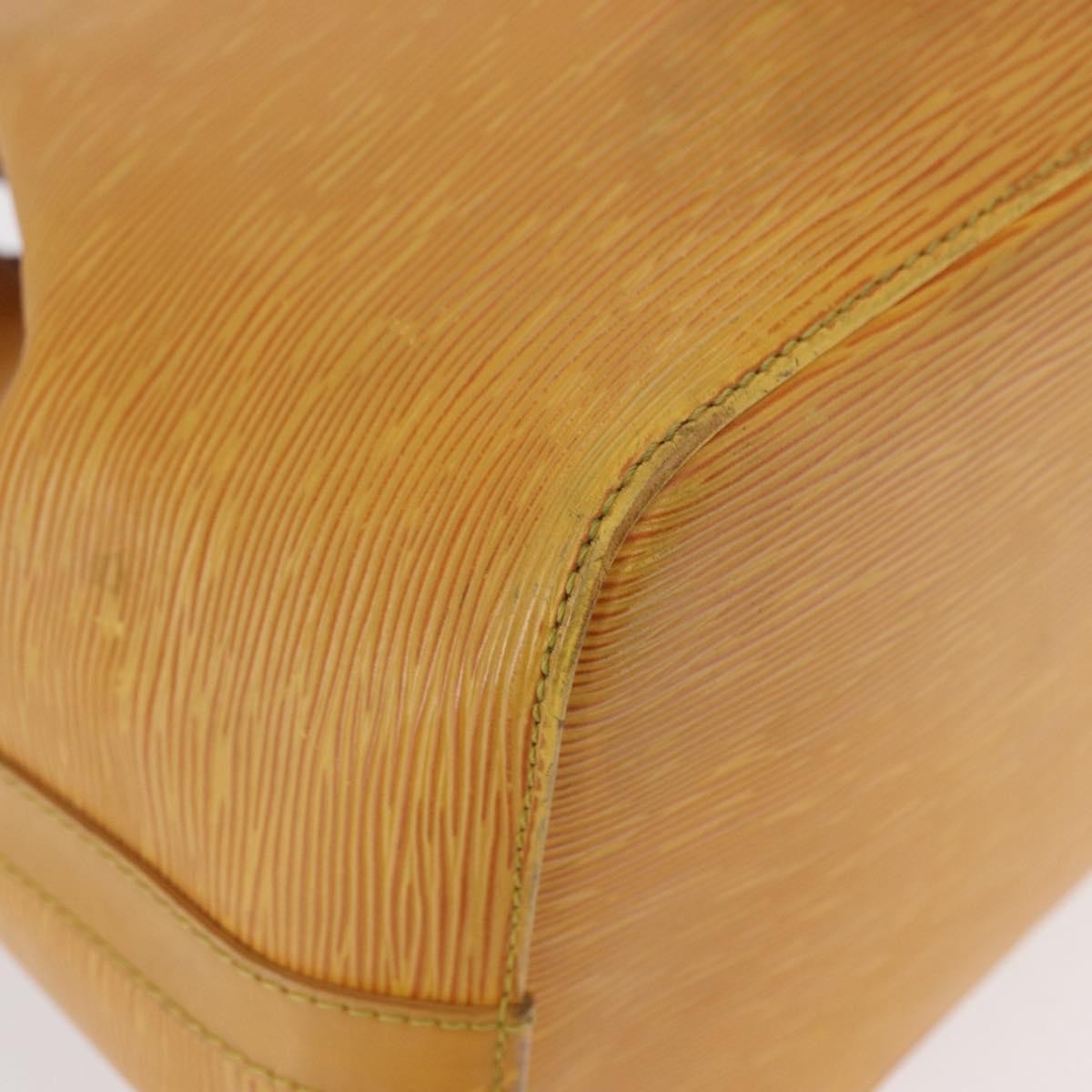 Louis Vuitton Petit Noe Handbag Epi Leather Yellow Leather Shoulder Bag