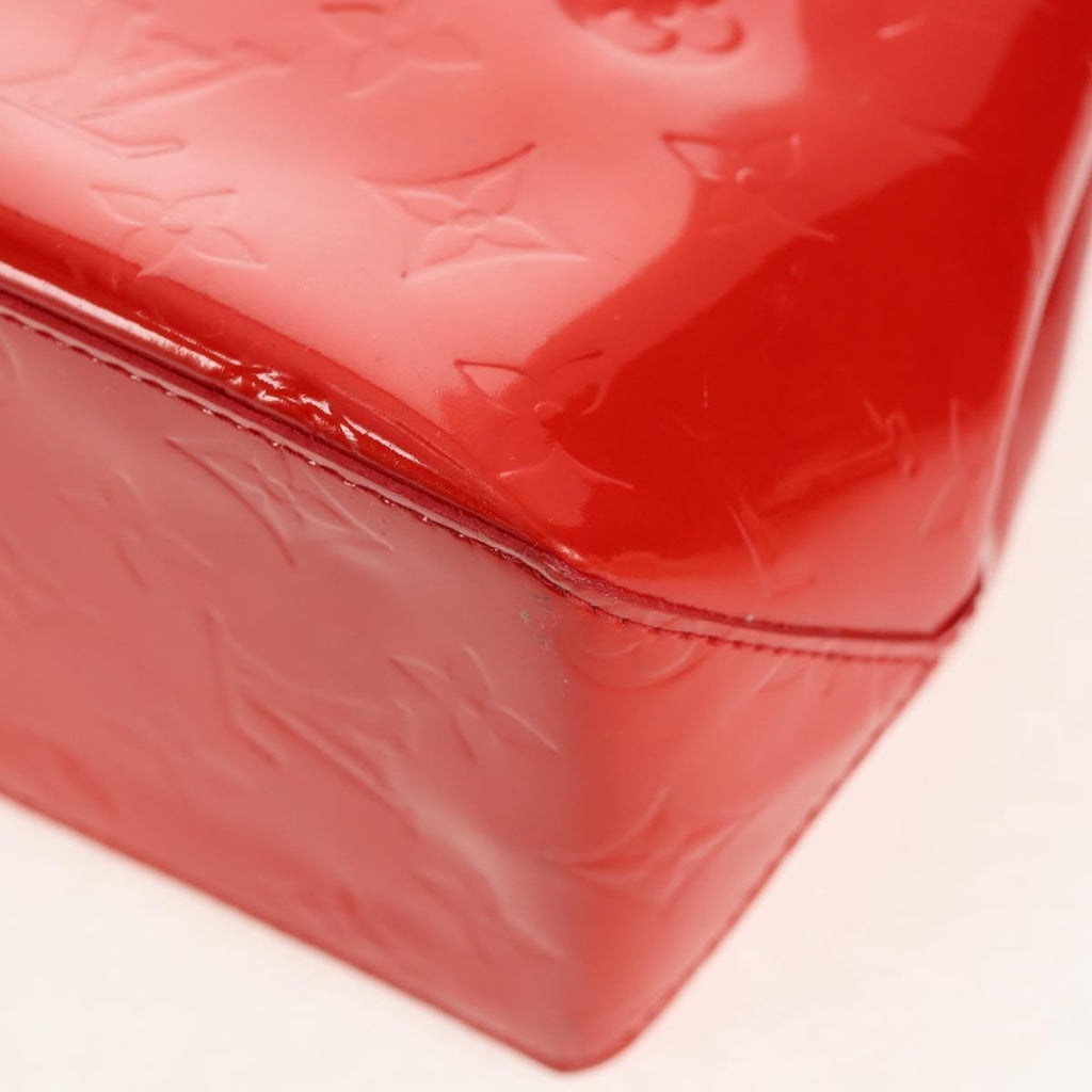Louis Vuitton Reade Handbag Monogram Vernis Red Patent_Leather Handbag
