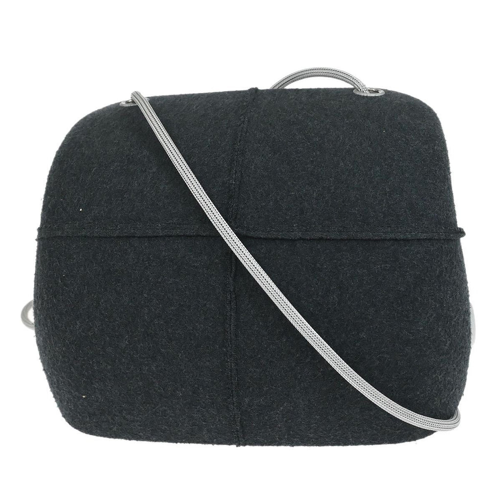 Chanel Millennium Shoulder Bag Felt Gray Canvas Shoulder Bag Bag