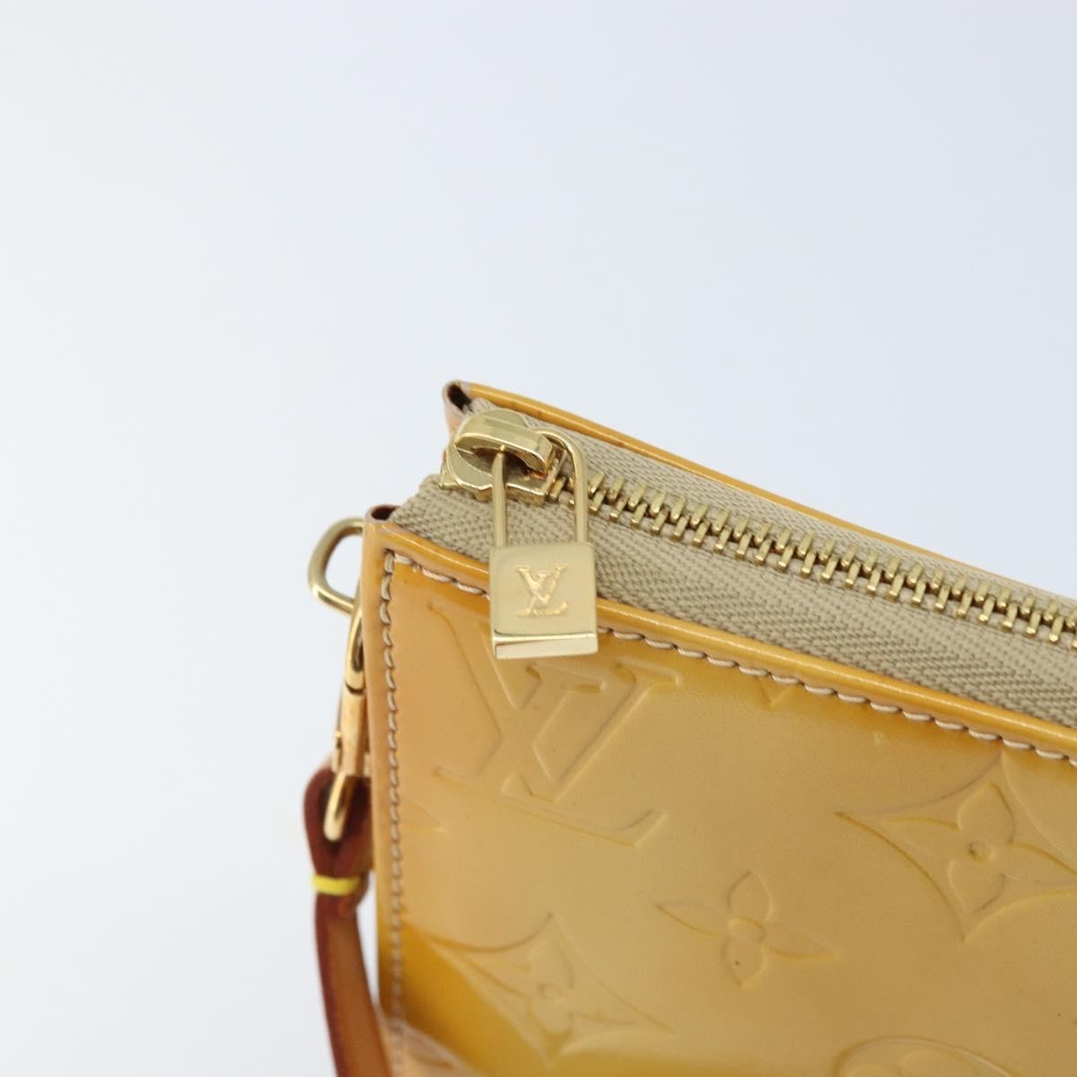 Louis Vuitton Lexington Pochette Patent Leather Beige Patent_Leather Clutche & Pouche Bag