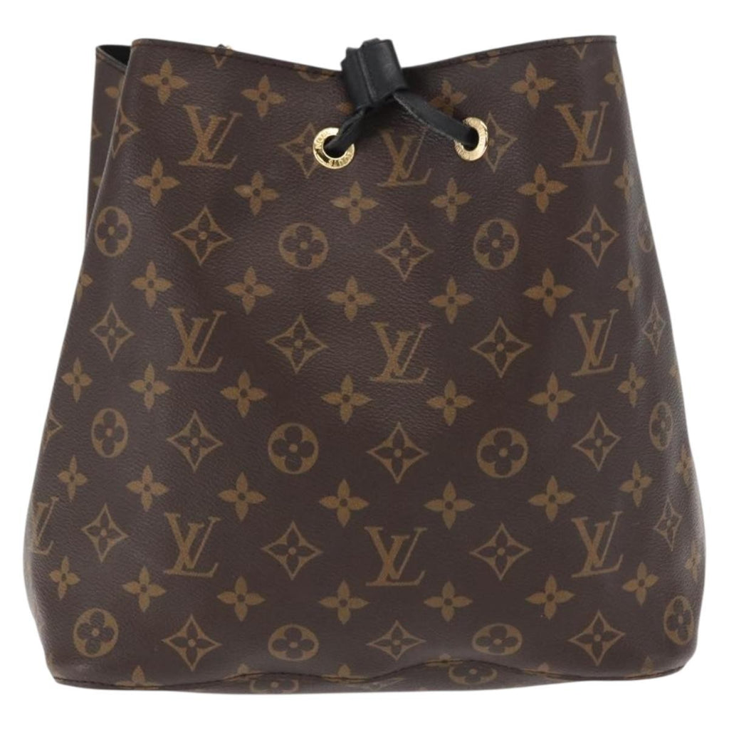 Louis Vuitton Neonoe Handbag Monogram Canvas Black Canvas Shoulder Bag