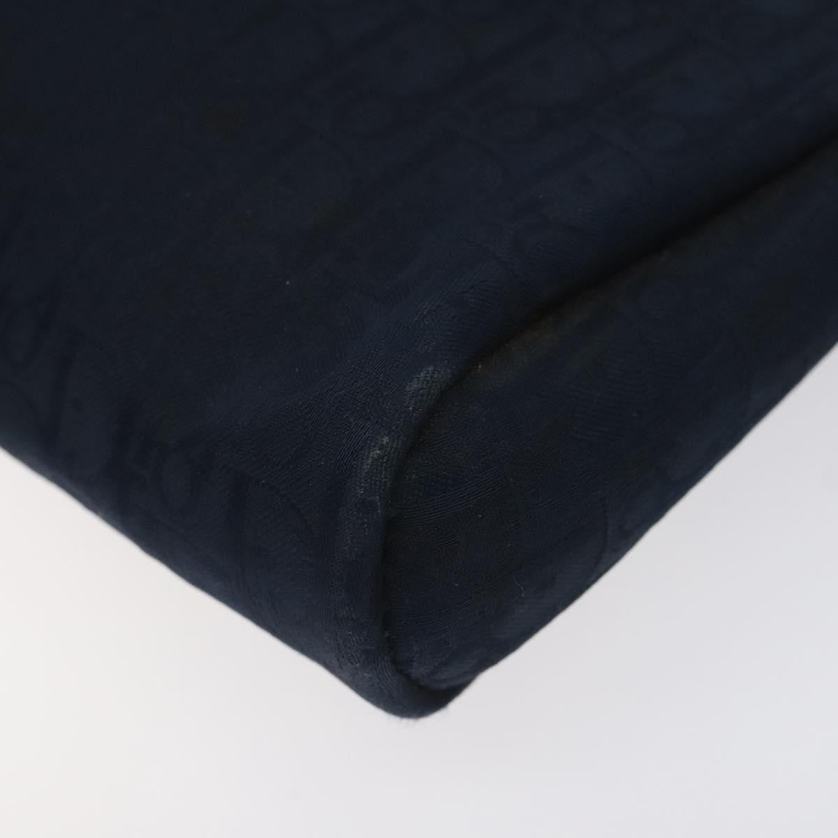 Christian Dior Vintage Trotter Pouch Diorissimo Canvas Navy Canvas Clutche & Pouche Bag (Pre-Owned)