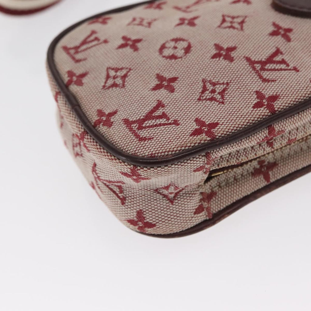 Louis Vuitton Camera Bag Mini Lin Red Canvas Clutche & Pouche Bag